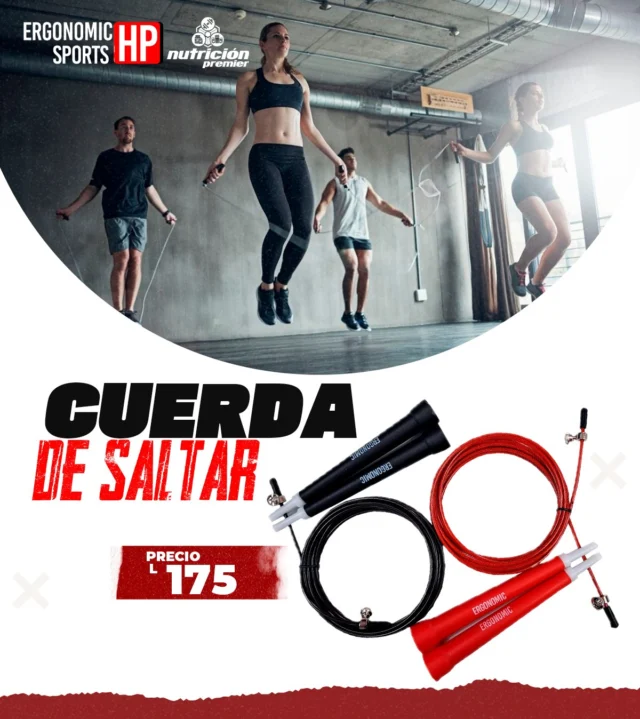 🔥💪 ¡Salta hacia tus metas con nuestra cuerda de saltar! 💪🔥
Perfecta para cardio, resistencia y coordinación. 🏋️‍♂️✨
Llévala contigo a donde vayas y transforma tu rutina en un entrenamiento dinámico y divertido. 🚀 ¡El complemento ideal para quemar calorías y mantenerte en forma!

#ergonomicsport #comfort #fitness #gym #workout